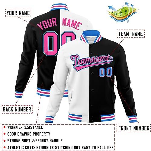 KXK Custom Varsity Baseball Jacket Split Letterman Bomber Windbreaker Lightweight Jacket Coat for Adult Youth2