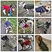 Woiil Hundemantel Hundejacke Wintermantel für Grosse Hunde, Hundemantel Winter mit Geschirr, Hunde Wintermantel Ärmellose Baumwolle Gepolsterte Weste Wasserdicht Warme Reflektierend, Armeegrün L