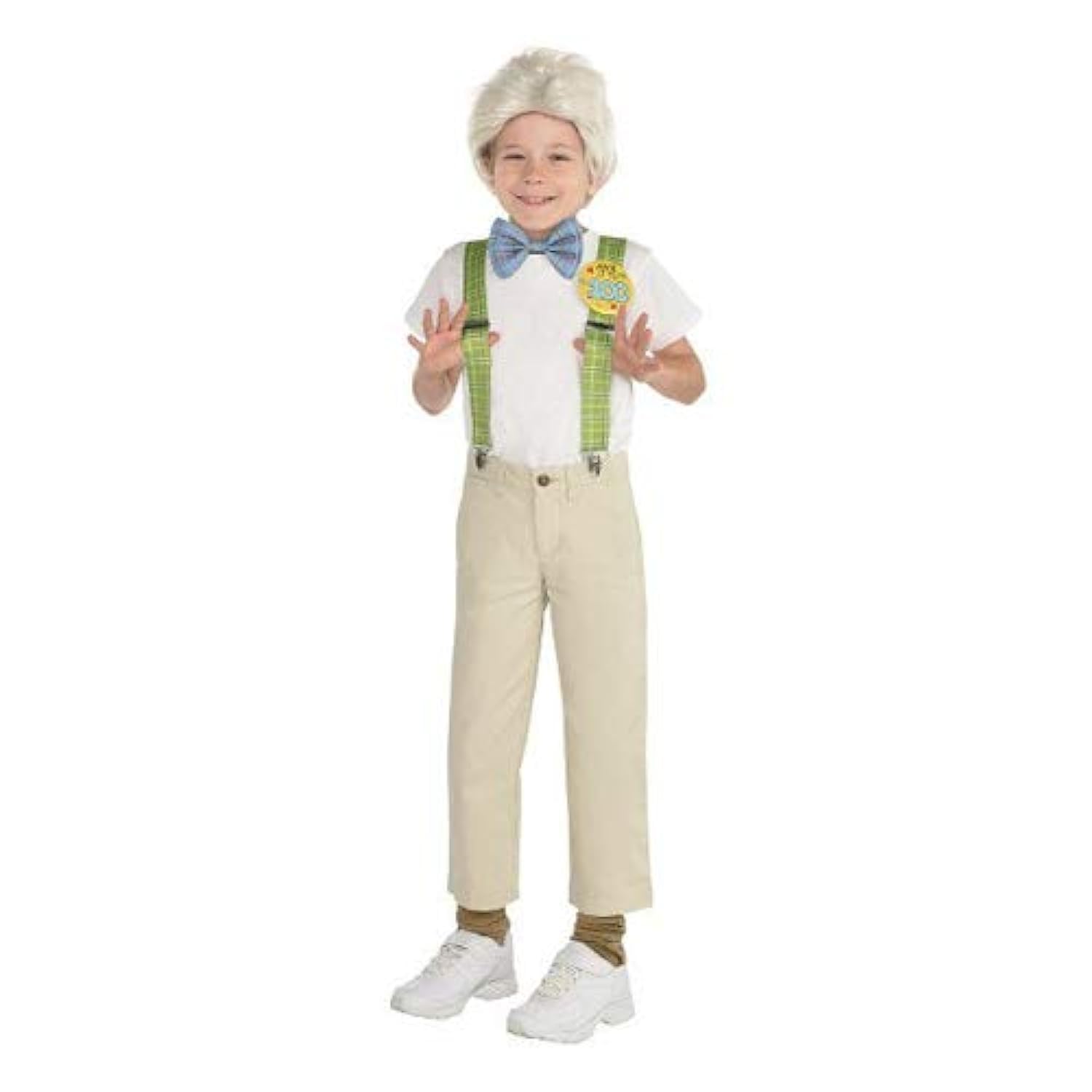 amscan Cozy White Cream Grandpa Polyester Kit for Kids - Pack of 3 - for Little Impersonations & Fun Memories