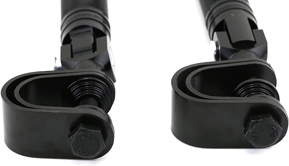 1-1.25"(25mm-32mm) Universal Motorcycle Foldable Highway Antivibrate Engine Guard Crash Bars Foot Pegs for Harley Electra Glide Road King Street Glide (black)