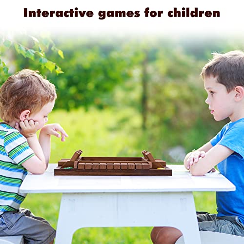 Mnyun Shut The Box Dice Game - 12-Inch Wooden Board For 1-4 Players, Classic Math Game With 8 Dice For Kids And Adults, Perfect For Family Fun, Classroom Learning, Or Pub Nights #TOP5