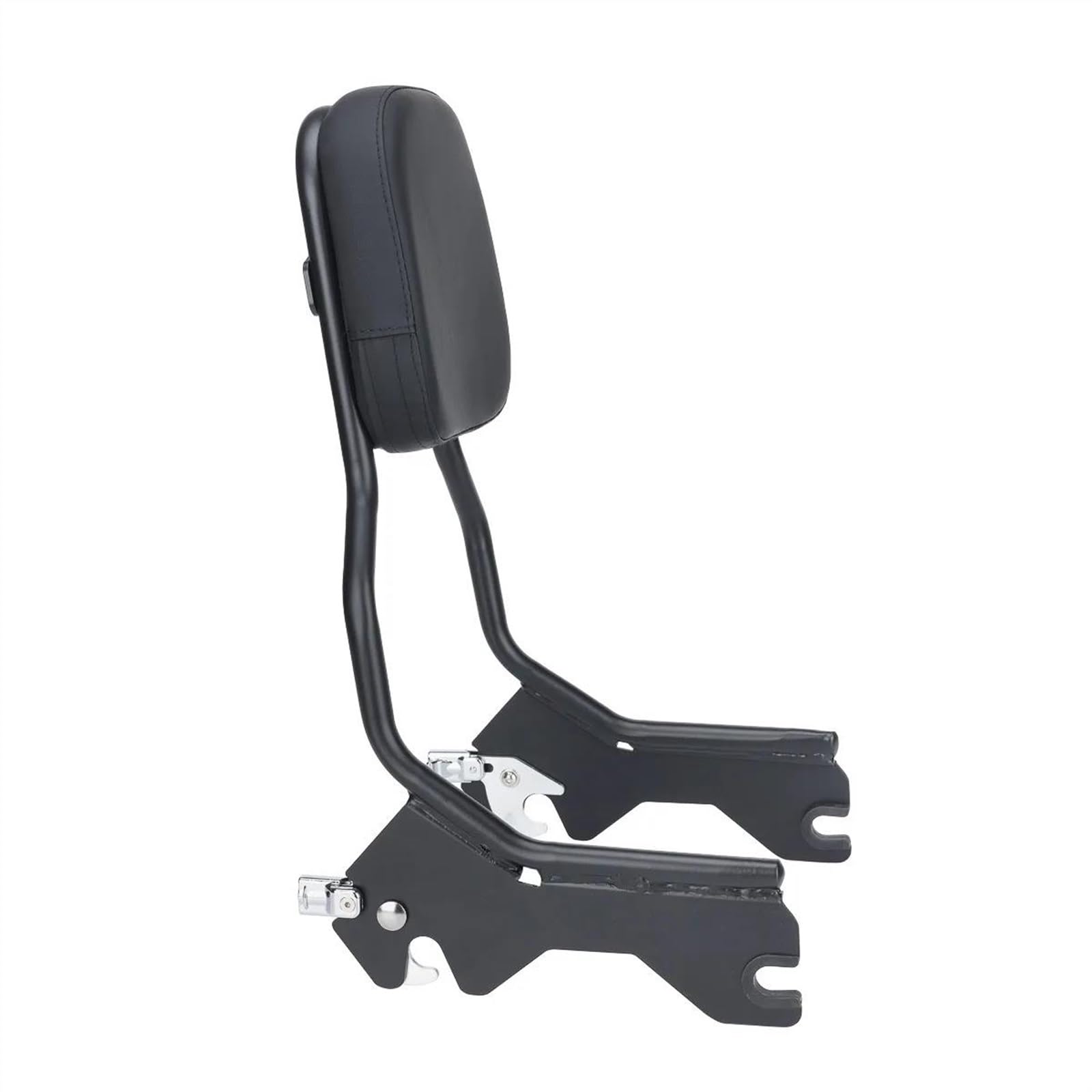 BAYDE Nero Moto Sissy Bar Schienale Verticale per Harley Softail 2018 2019 2020 2021 2022 Cuscino Rimovibile dello Schienale