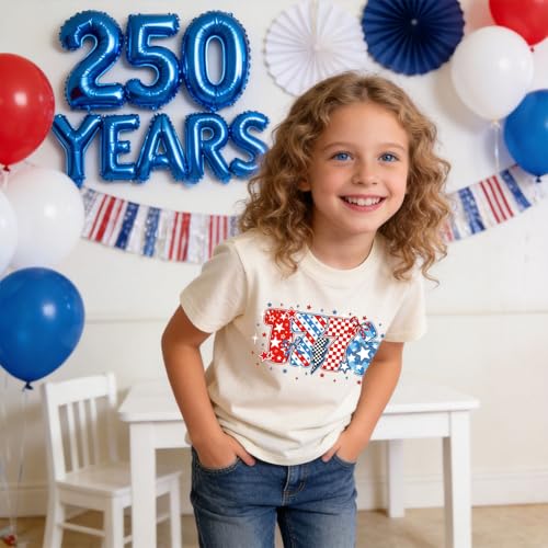 Image of Girl American Flag Shirts Bow Tshirt 4th of July Shirt Cotton Short Sleeve Tees 2-12 Years