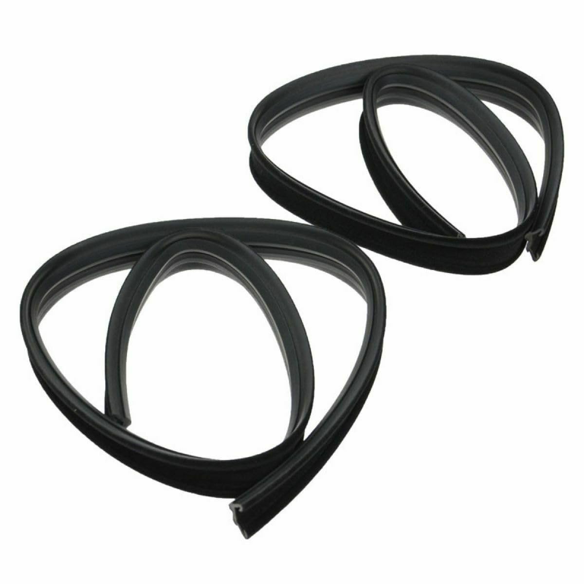 Momtlck Post Glass Run Channel Rubber Seal Kit Set for Chevy for Chevy II 1968 for Nova 1969-1972 Base 2 Door