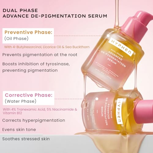 Image of Hyphen Sun & Pigmentation Protection Combo | Dual Phase De-pigmentation Serum with 4% TXA | Corrects & prevents pigmentation | In-Vivo Tested SPF 50 PA++++ with New Gen UV Filters | Lightweight & Non-Sticky