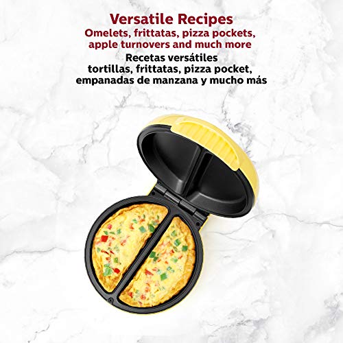 Holstein Housewares NonStick Omelet & Frittata Maker, Yellow