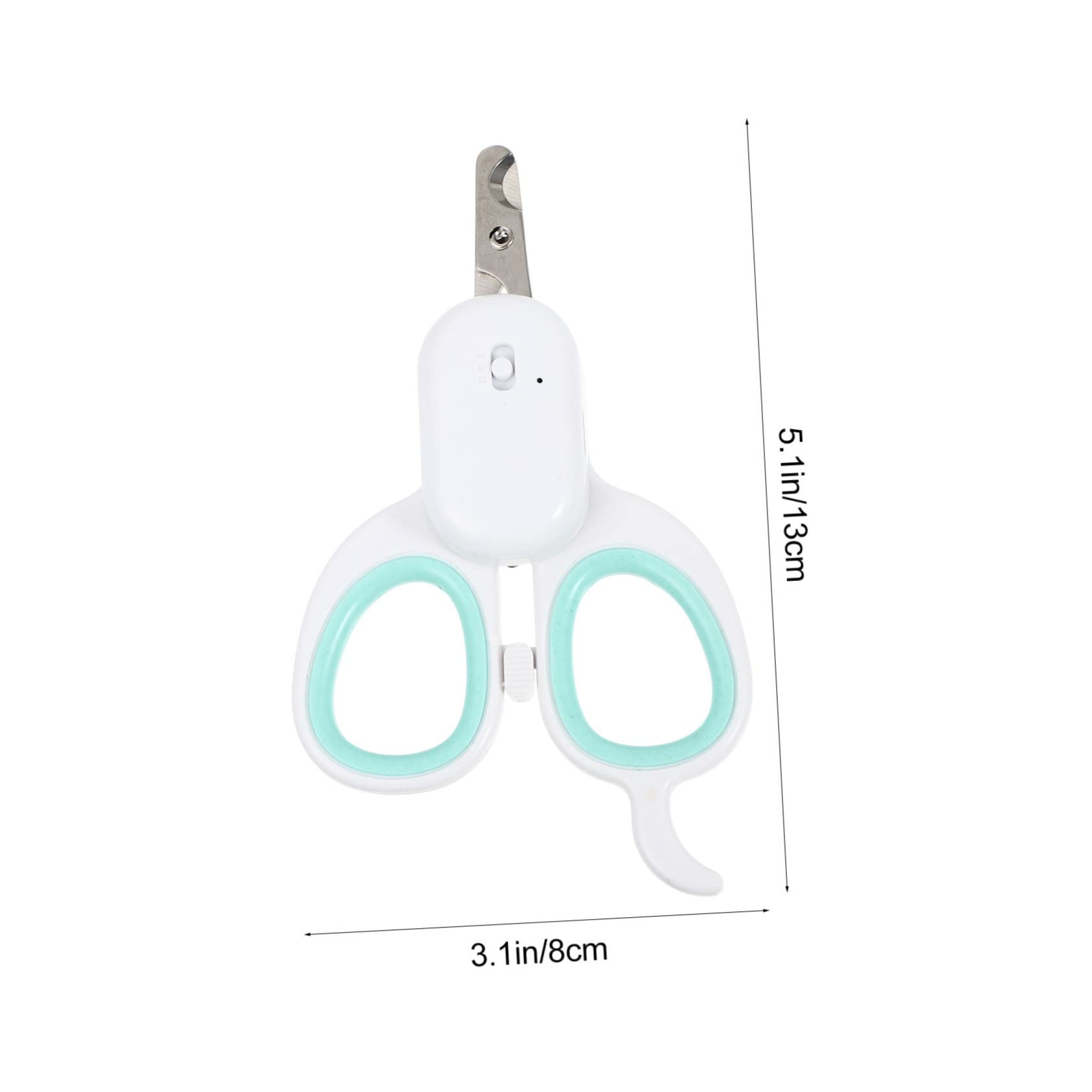 SEWOART 1Pc LED Pet Nail Clipper with USB Rechargeable Design Ergonomic Non Slip Handle for Comfortable Grooming High Brightness Light for Visibility for Dog Nail Trimming