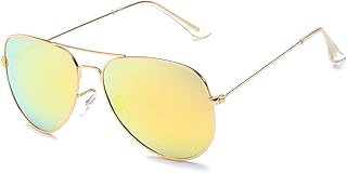 نظارات شمس افياتور كلاسيكية مستقطبة للحماية من الاشعة فوق البنفسجية 400 للرجال والنساء انسارجو أحمر