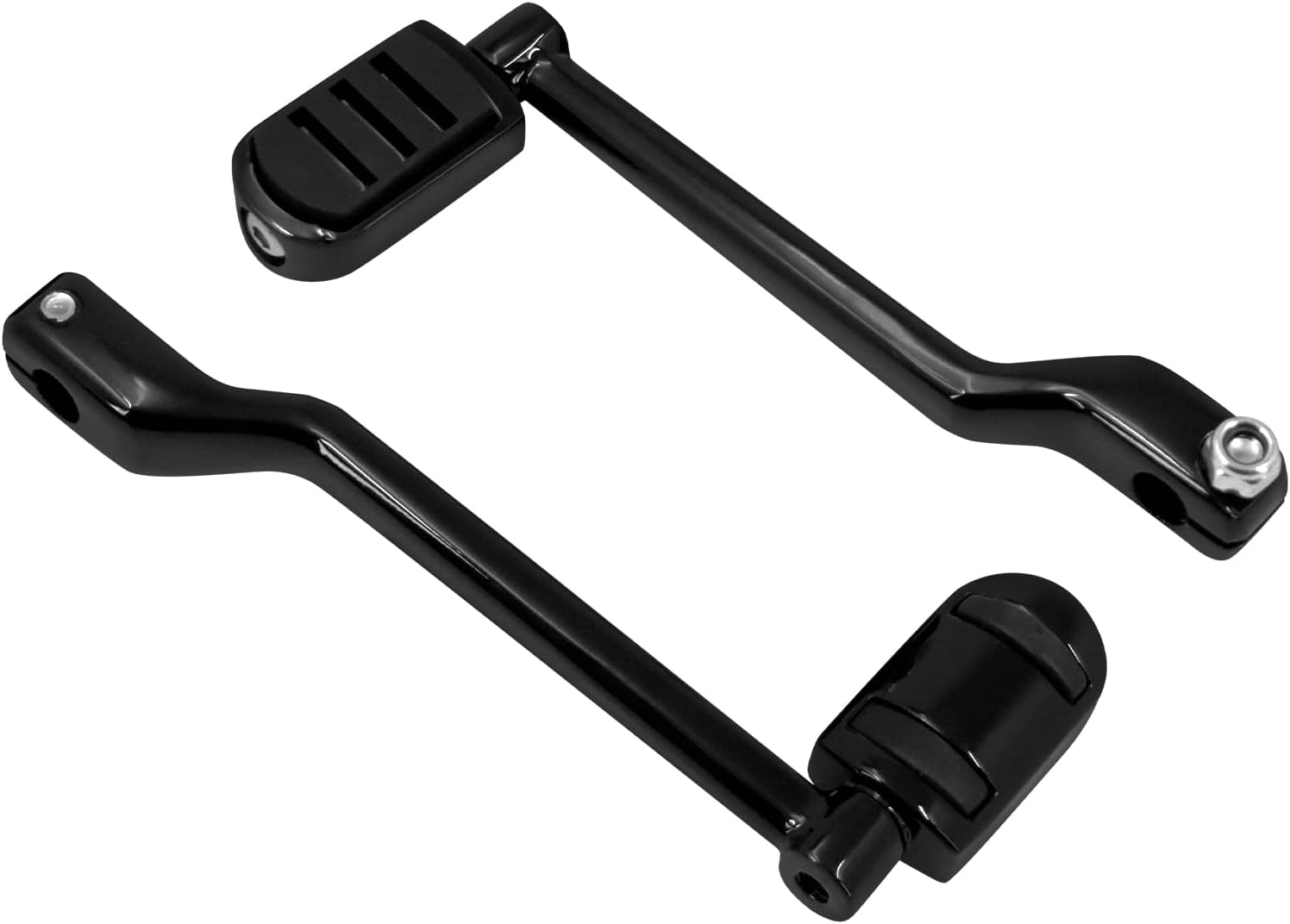 Heel Toe Shift Levers Front Rear Levers w/Shifter Pegs Chrome