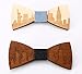 PDTXCLS Aeiniwer KOOWI Men's Wooden Bow Tie Creative Handmade Wood Necktie Creative Gift (One Size, A)