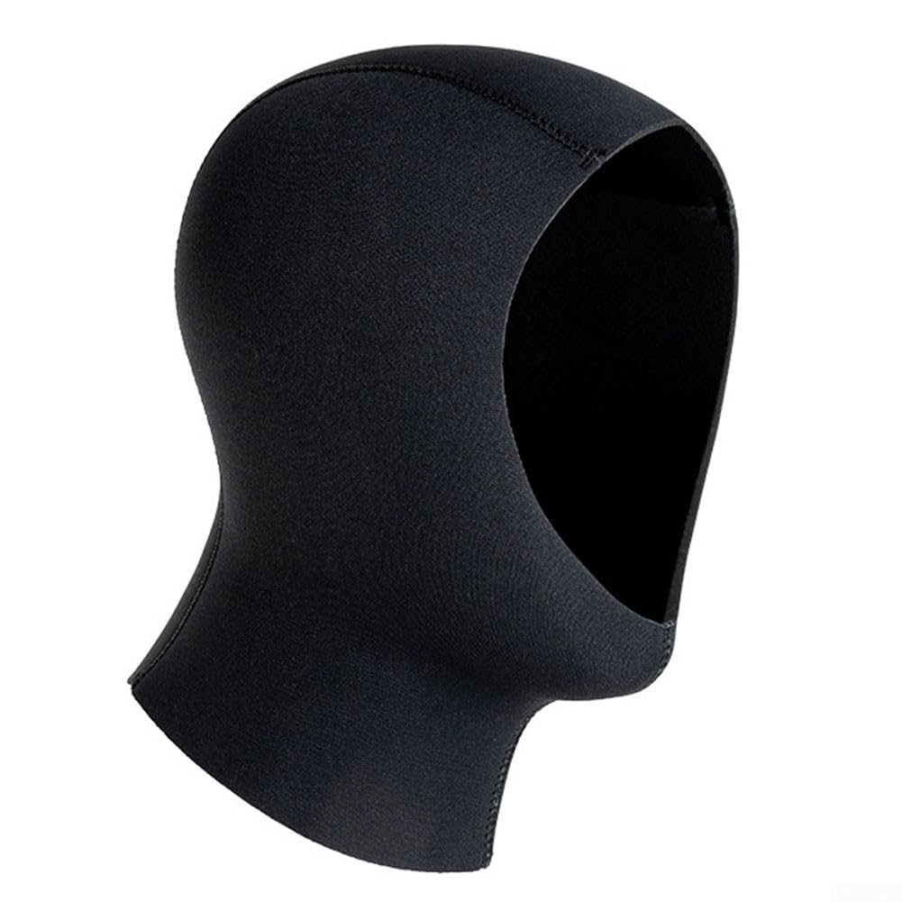 Cappuccio in Neoprene 3 mm 5 mm per Immersioni Subacquee Snorkeling Surf Nuoto L/XL Nero