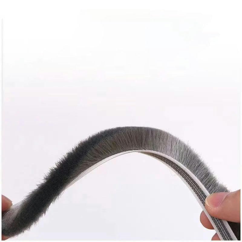 Joint d'étanchéité auto-adhésif en poils de laine pour porte et fenêtre 7/9 x 5 mm 9 mm 12 mm 15 mm 23 mm Gris Blanc Brun-gris