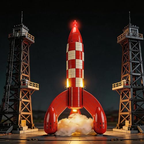 BRIKSMAX 2.0 Light Kit Compatible with Lego Ideas Tintin Moon Rocket 21367 Building Sets - Original LED Lighting Kits (Accessories Only) for Display Gifts & Collectors