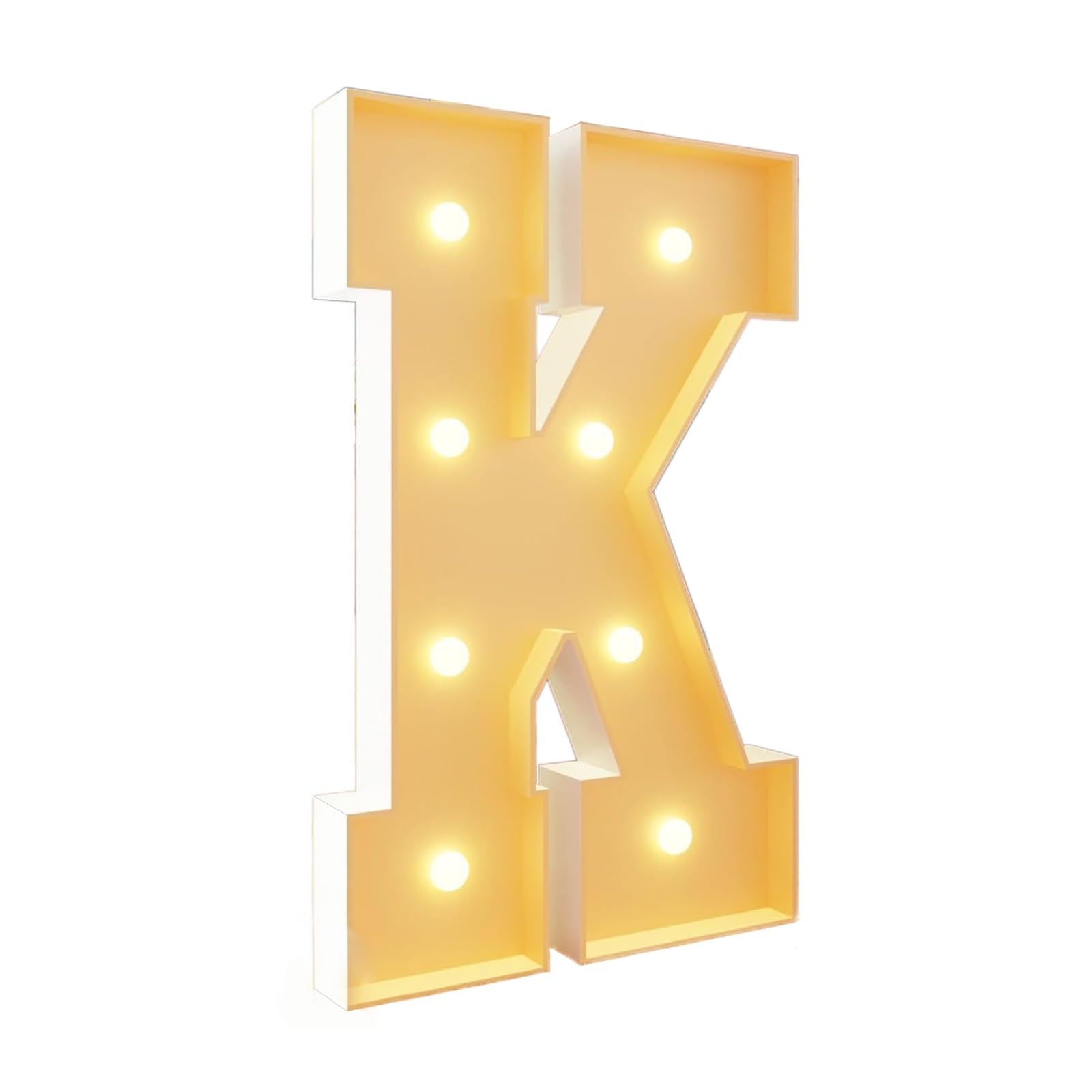 Marquee Letters, Birthday LED Light Up Letter(Letter K,70cm(2.3FT))