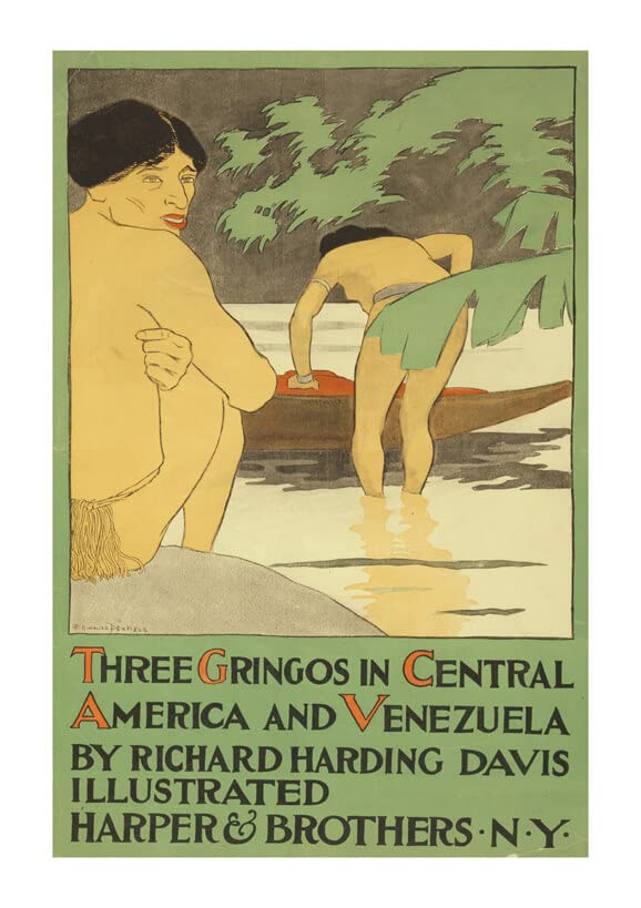 Affiche Three Gringos Richard Harding Davis poster publicitaire XL semi-brillant