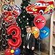 Siphus Car Luftballon 3 jahre, Cars Geburtstagsdeko, Party Deko Set, Auto Ballons, Folienballon Geburtstag Auto