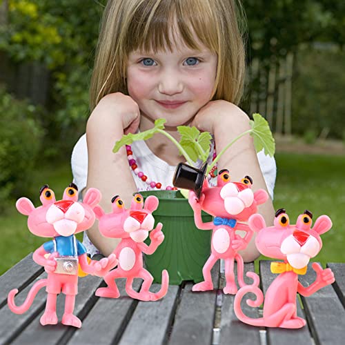 Set di 6 decorazioni di compleanno della pantera