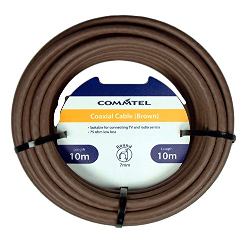 Preisvergleich Produktbild Commtel Koax-Kabel Braun 10 m