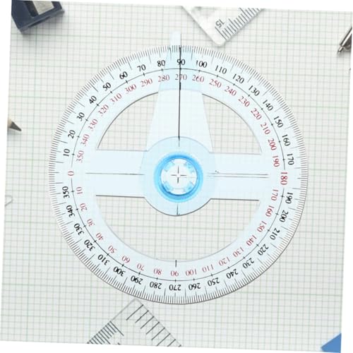 Juego 6 Reglas Transportadoras Plásticas con Aguja Giratoria miniatura 7