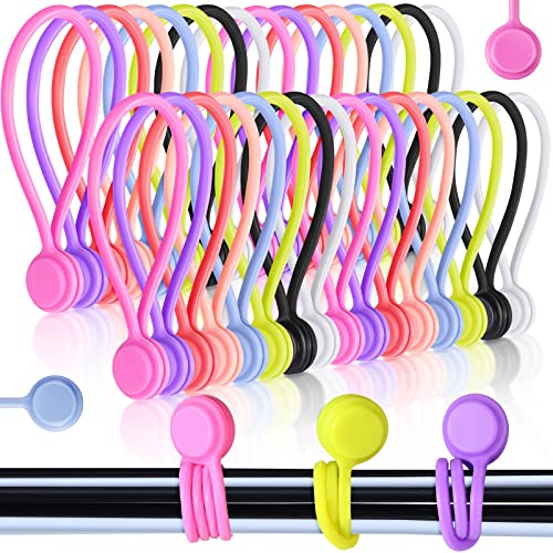 Serre-câbles magnétiques réutilisables en silicone souple - 2