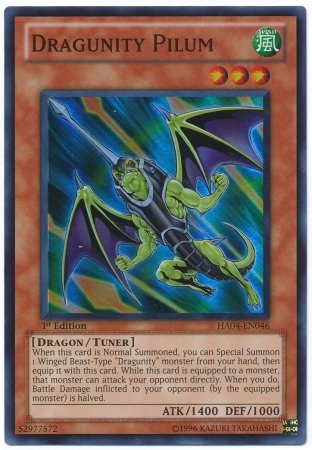 Yu-Gi-Oh! - Dragunity Pilum (HA04-EN046) - Hidden Arsenal 4: Trishulas Triumph - 1st Edition - Super Rare