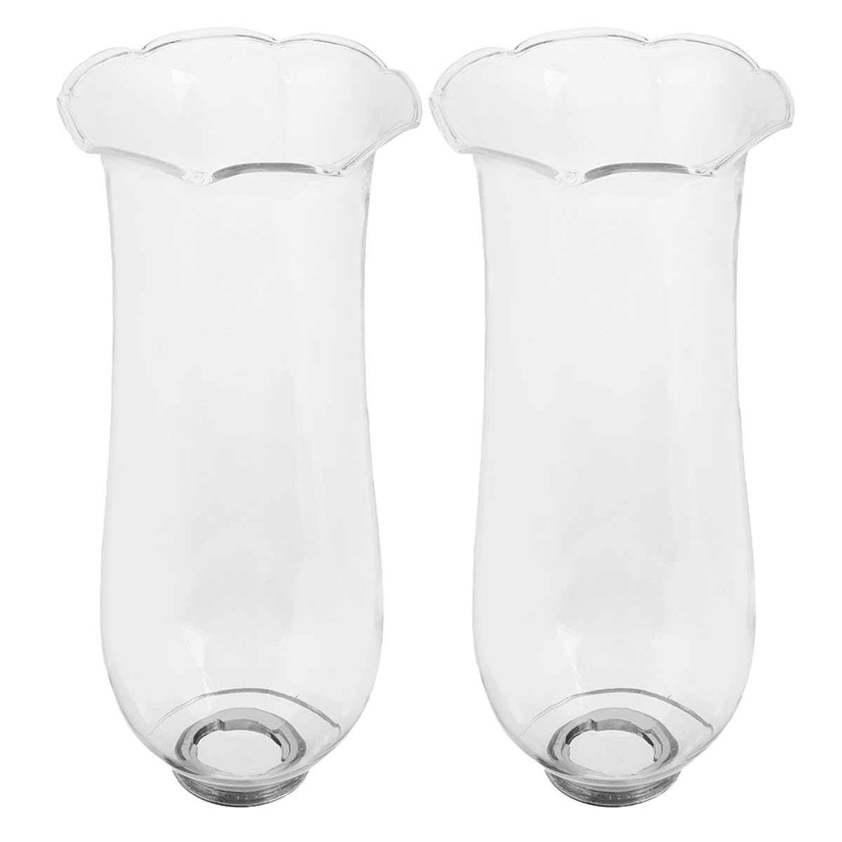Bougeoir tempête en verre transparent 85x21 cm pour lampe à pétrole