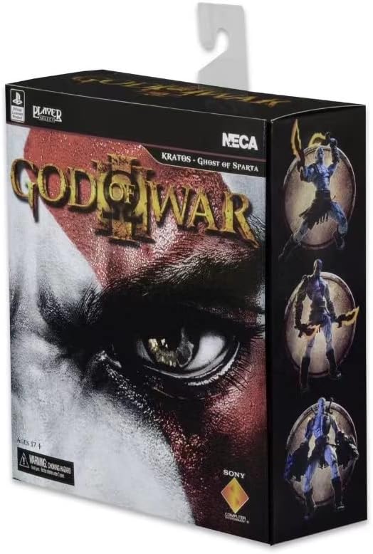 Miniatura 5 de Figura de acción de God of War, Kratos God of War 3 Spirit of Sparta de 7 pulgadas, figura coleccionable de PVC de juguete, regalo para niños