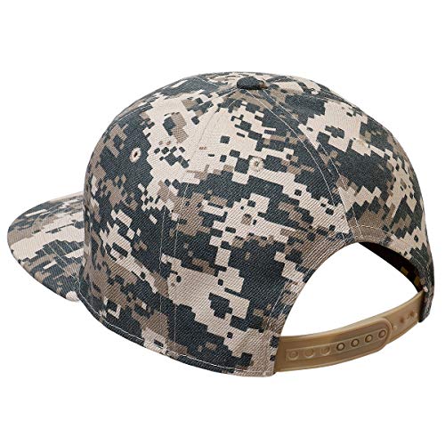 Image of Falari Classic Snapback Hat Cap Hip Hop Style Flat Bill Blank Solid Color Adjustable Size