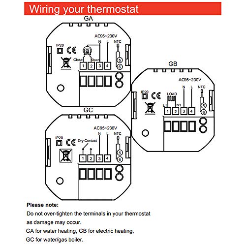 Decdeal Thermostat Intelligente WiFi - Termostato
