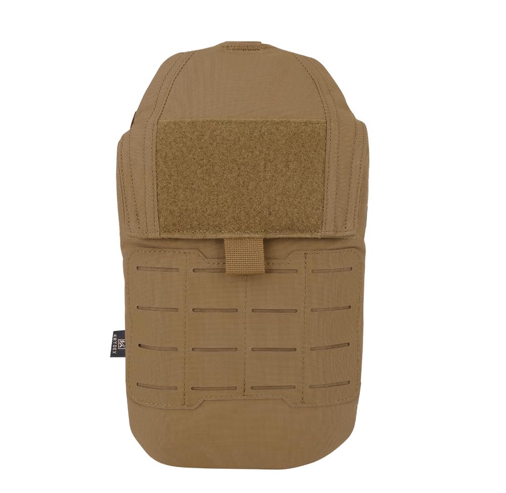 KRYDEX GEAR Tactical Hydration Pouch Molle Hydration Bag for 1L / 1.5 L Hydration Bladder (Coyote Brown)