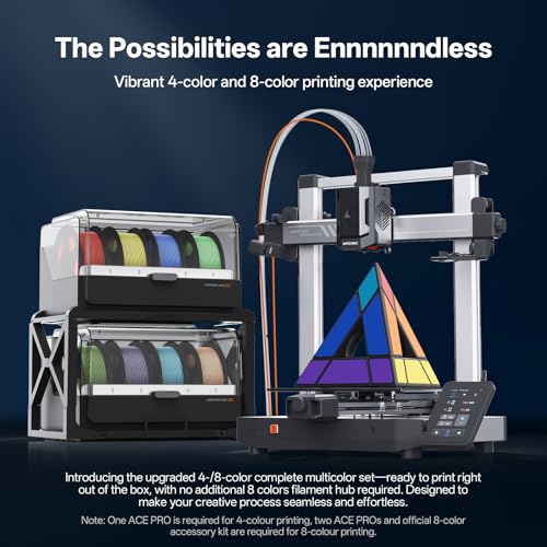 Image of Anycubic Kobra 3 V2 3D Printer Only, New Upgrade AI Cameras Improved Auto-Leveling Max 600mm /s Print Speed Details Better, Multicolor 3D Printing Need with Additional ACE Pro 10.0'' x 10.0'' x 10.2''