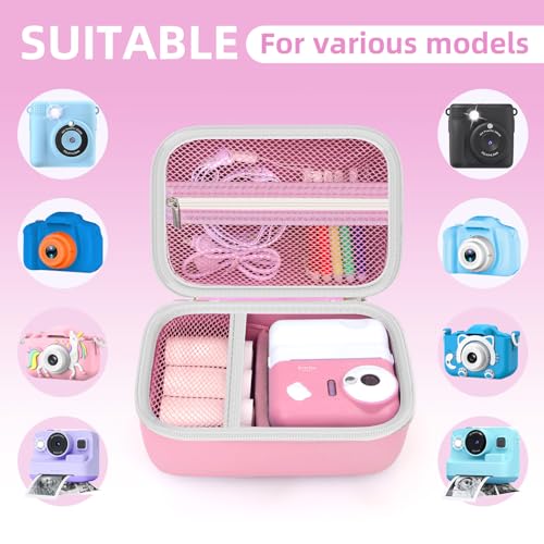 Funda para cámara instantánea infantil ARVOK color rosa miniatura 4