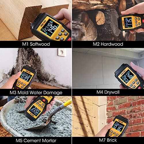 Prexiso PMX-57A Wood Moisture Meter - 7 In 1Digital Moisture Meter thumb #4