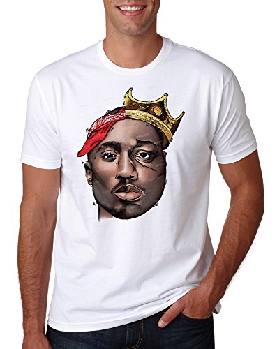 LuckyTshirt Gangsta Rap 2pac Notorius Big Art Hip Hop Music Tee Xmas Birthday Gift - XL