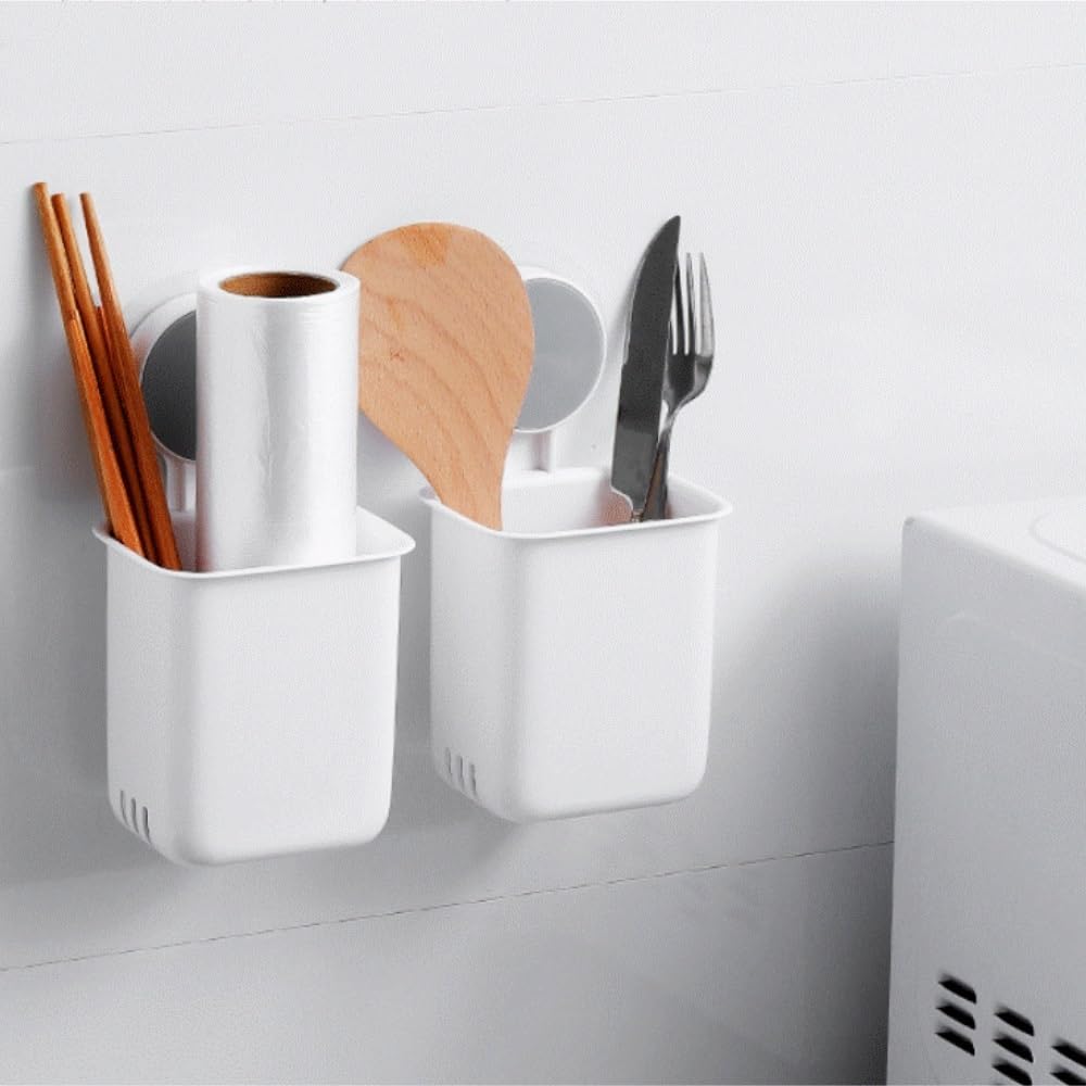 Modern Porta Cepillos De Dientes, Soporte De Pared For Cepillos Dientes con Funciones Almacenamiento Drenaje, No Requiere Perforación Ahorra Espacio(1pcs)