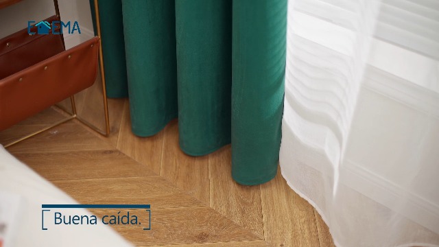 Cortina Opaca De Terciopelo Doble Capa, 260x132 Cm, Aislante Térmico Y Acústico, Para Puertas Y Ventanas