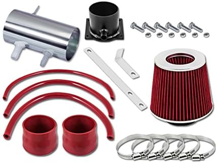 Red Short Ram Air Intake Kit + Filter Compatible with Nissan 91-95 Pathfinder/Pickup 3.0L V6