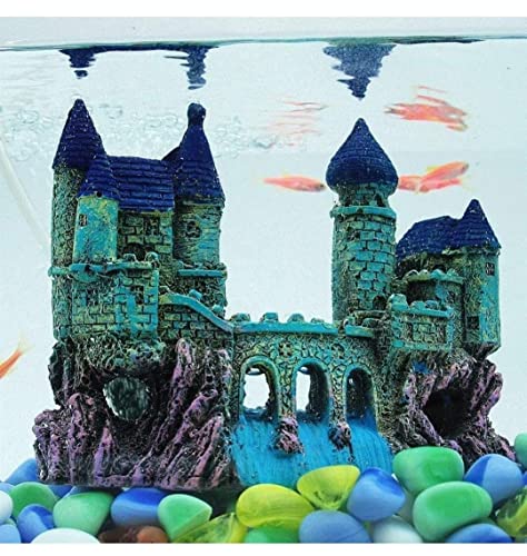 Small Ancient Castle Resin Background for Small Fish Tank Aquarium Accessories Fish Hide House Beautiful Aquarium Decoration Ornament (16 x 6.5 x 13 cm) (B09SBPS1ML) Amazon Price History, Amazon Price Tracker