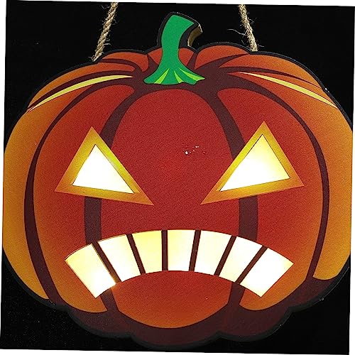 Colgante de Luz LED de Halloween Cabilock de Madera con Iluminación Integrada 6