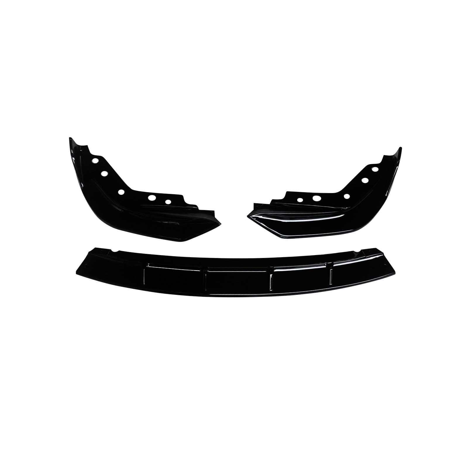 CHIESMA Für G20 Frontlippe für 2019-2023 BMW 3er G20 G28 M-Sport Frontsplitter Stoßstange Lippe Spoiler ABS lackiert glänzend schwarz Kinn G20 Verlängerung Zubehör 3 Stück
