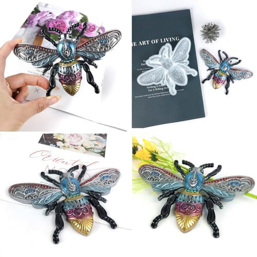 Moule résine époxy libellule abeille 3D démoulage facile - 5