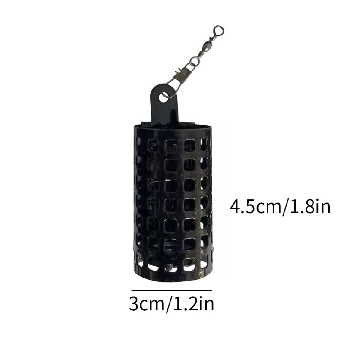 Caza de Pesca Caza de Metal Tackle Feeder Baithor Bait Crasador Cesta de trampas 10 Piezas 60 g Caza de señuelo de Pesca