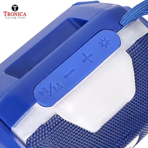 Image of TRONICA Hunter 12W Bluetooth Wireless Speaker, Rechargeable Portable Sound System with FM, USB, AUX, Easy-Carry String & Free Jute Bag Packing (Colour May Vary)