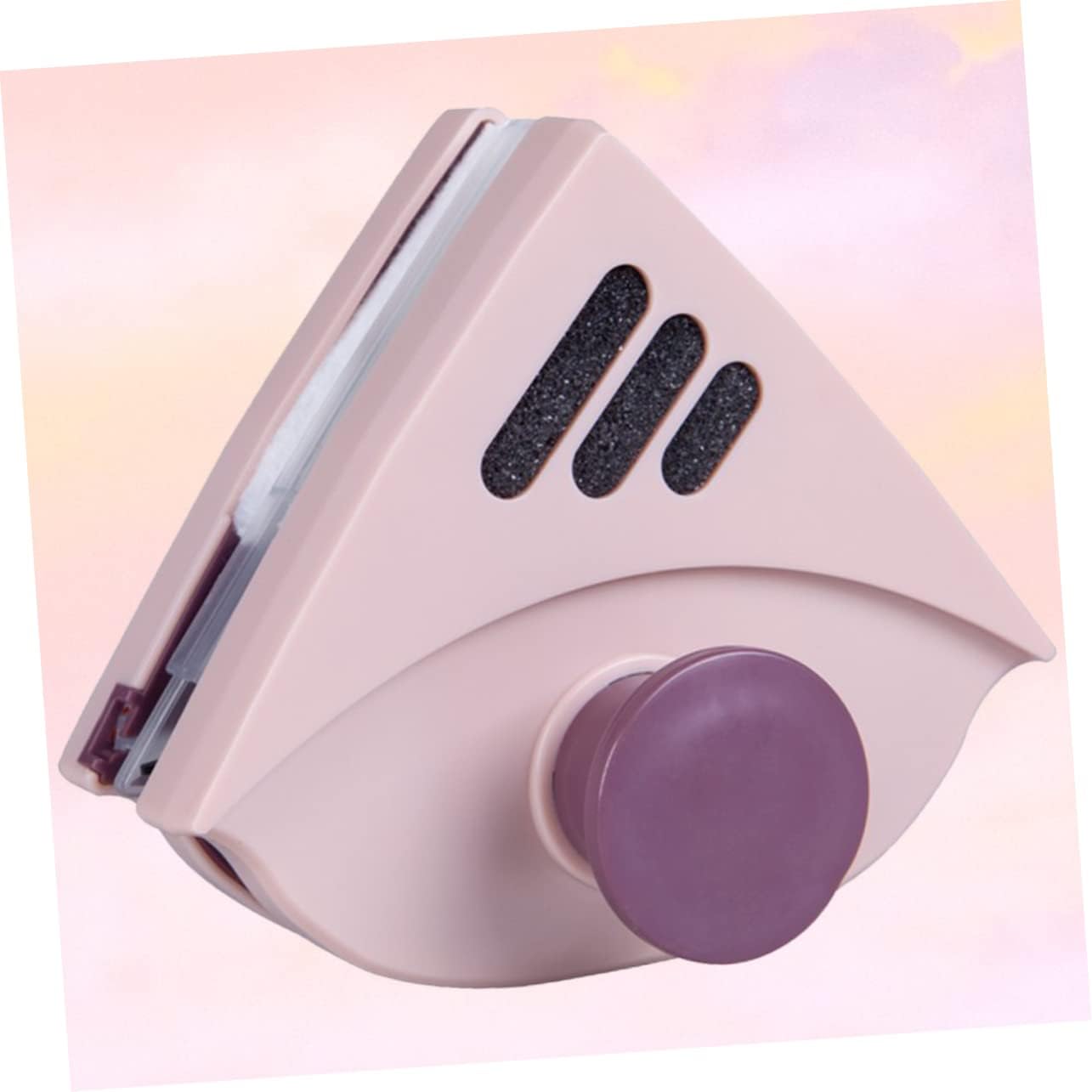 1pc Magnetic Glass Cleaner Mist Cleaner Window Cleaning Kit Magnetic Glass Cleaner Brush Window Glasses Cleaner Double-Side Window Wiper Strong Magnets Window Wiper Window Mop Pink Brushes