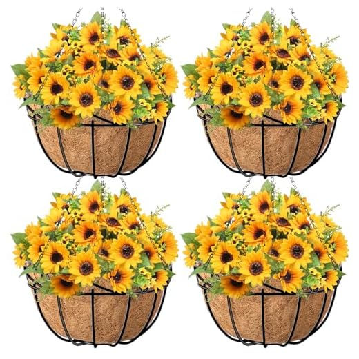 Best garden berries 4 Pack Round Metal Hanging Baskets