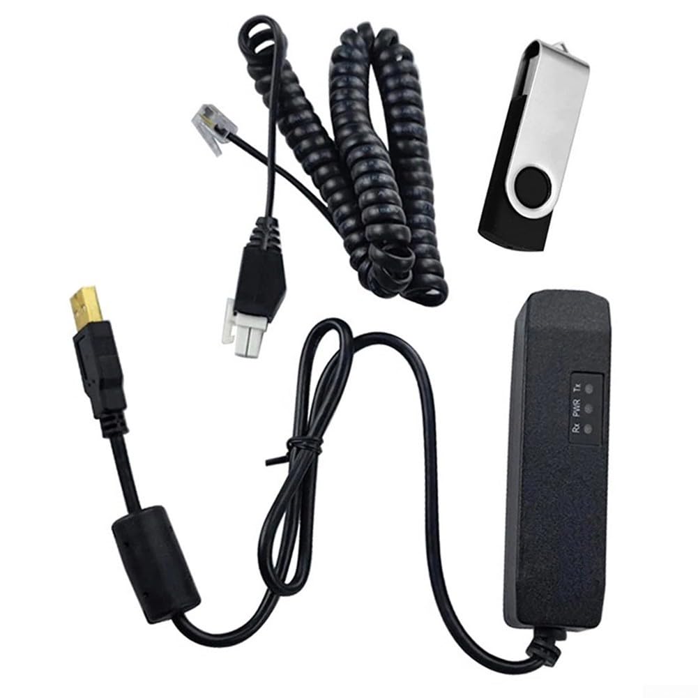 Programador de PC 1314-4402 con herramienta de diagnóstico de código de error de monitoreo en tiempo real, incluye cable de caja USB 1309 para sistemas Curtis