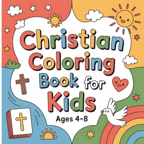 Christian Coloring Book For Kids: Ages 4–8 | 50 Fun and Easy Bible Coloring Pages for Young Kids – Bible Verses, Inspirational Scenes, and Christian Symbols to Spark Creativity and Teach God’s Love image 2