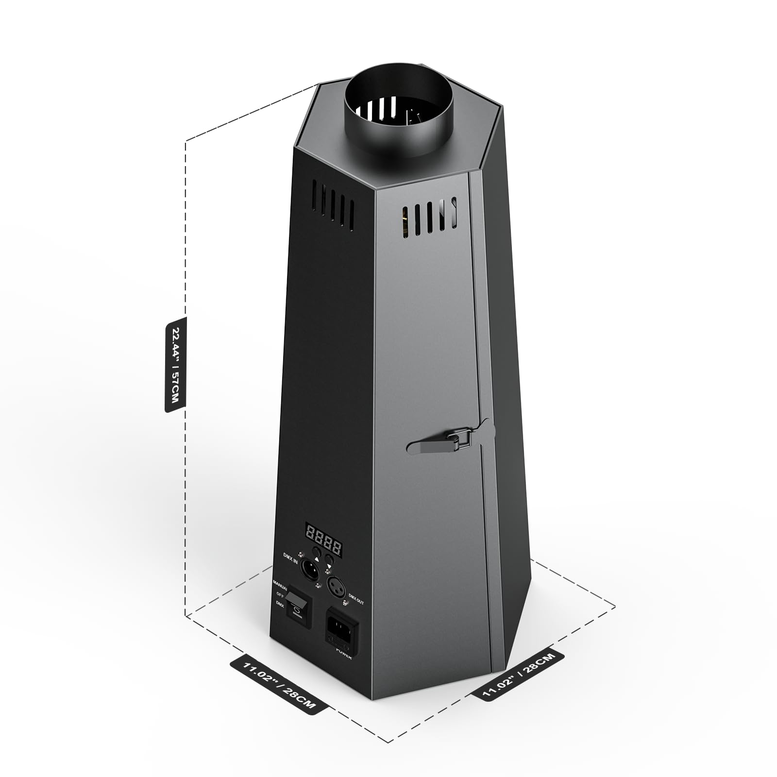 Lanciafiamme, 2 proiettori di fiamma da 150 W, con controller D-MX, Dj Jet Flame Machine per concerti, spettacoli, feste, Halloween, Natale, eventi sportivi
