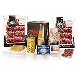 Incluye paleta ibérica, queso manchego, berberechos y selección de productos premium