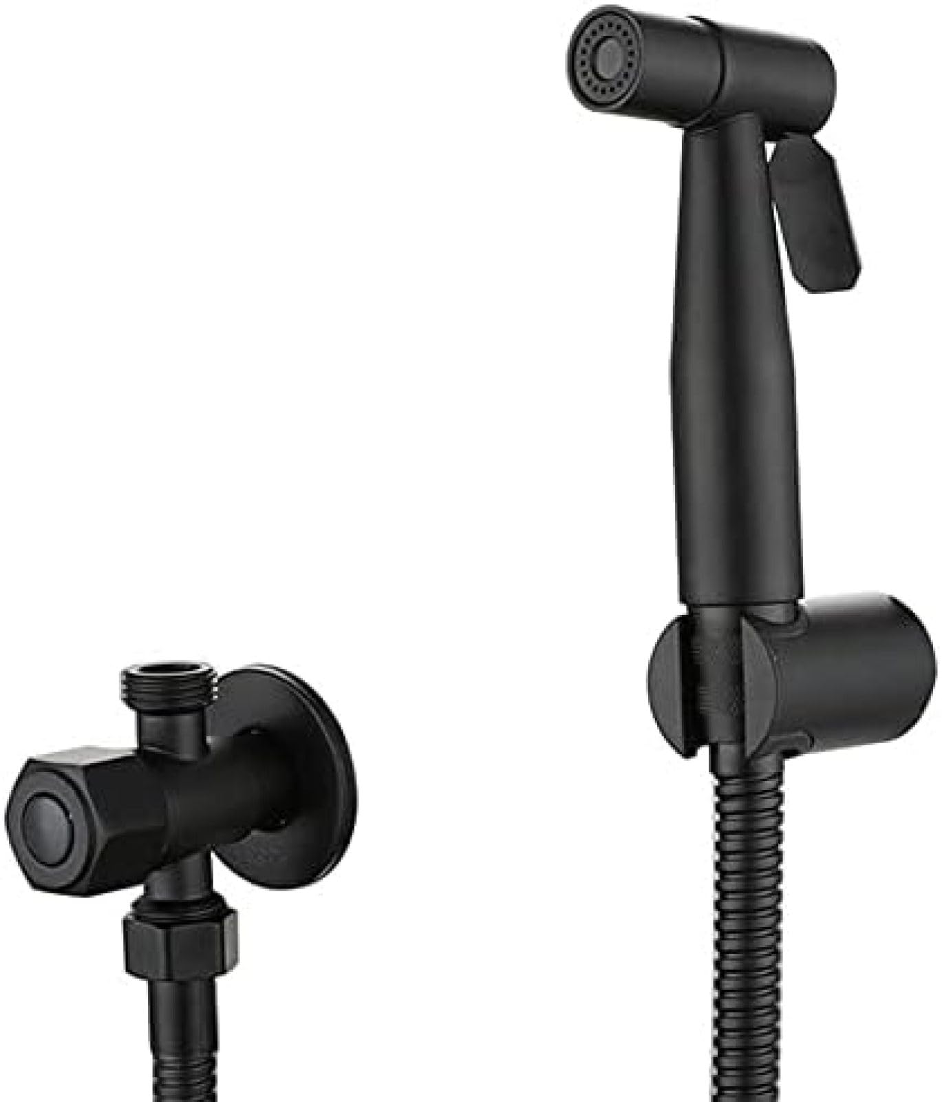 Douchette WC noire pour pulvérisateur toilettes design épuré